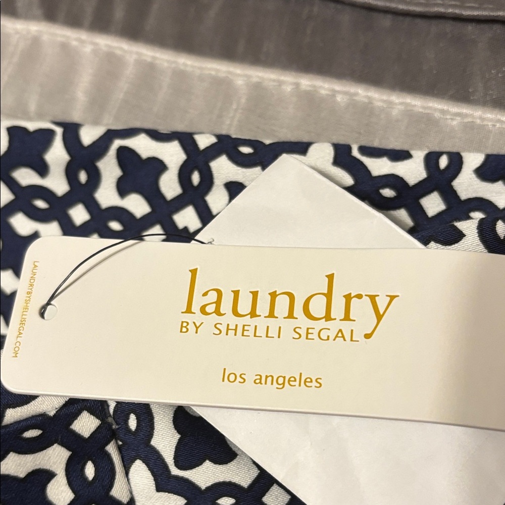 Laundry By Shelli Segal Inkblot Black and White Pants - Picture 4 of 5